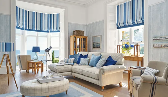 Bright living room with white walls and modern decor, showcasing cash home buying services in Spokane, WA.